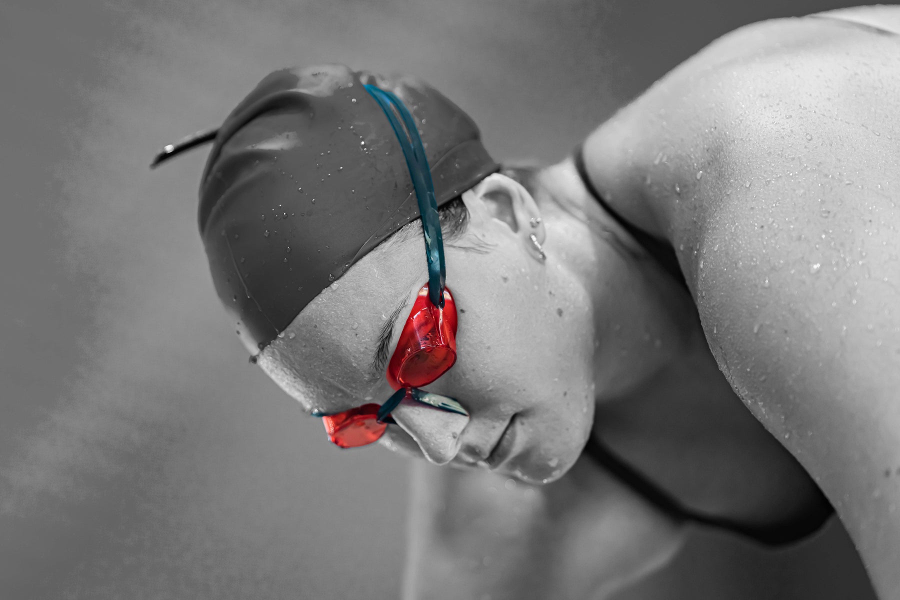 red goggles Battle Red Clear Goggles